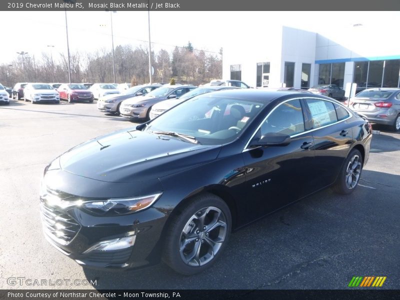 Mosaic Black Metallic / Jet Black 2019 Chevrolet Malibu RS