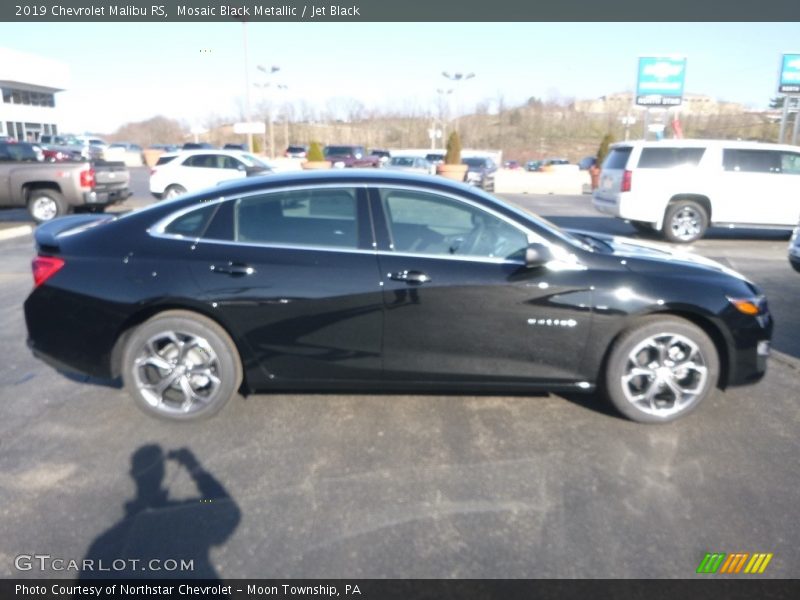 Mosaic Black Metallic / Jet Black 2019 Chevrolet Malibu RS