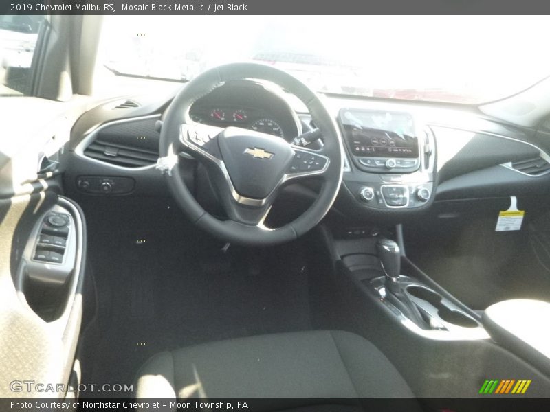 Mosaic Black Metallic / Jet Black 2019 Chevrolet Malibu RS