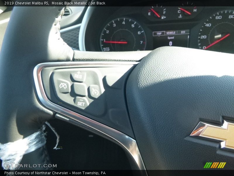 Mosaic Black Metallic / Jet Black 2019 Chevrolet Malibu RS