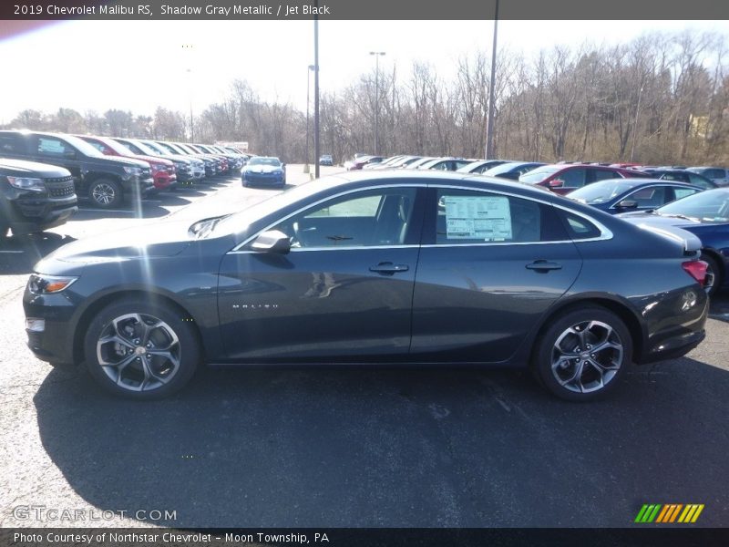 Shadow Gray Metallic / Jet Black 2019 Chevrolet Malibu RS