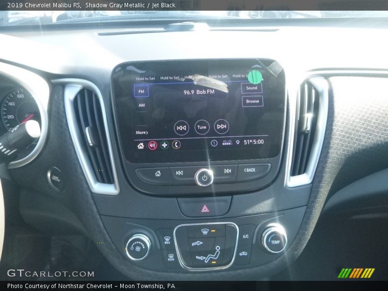Shadow Gray Metallic / Jet Black 2019 Chevrolet Malibu RS