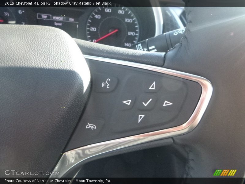 Shadow Gray Metallic / Jet Black 2019 Chevrolet Malibu RS