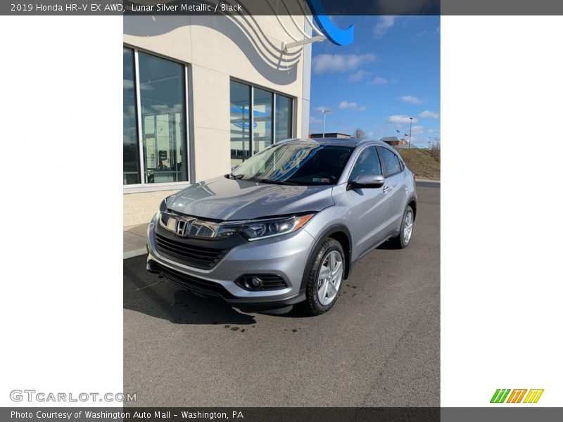 Lunar Silver Metallic / Black 2019 Honda HR-V EX AWD