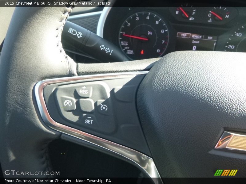 Shadow Gray Metallic / Jet Black 2019 Chevrolet Malibu RS