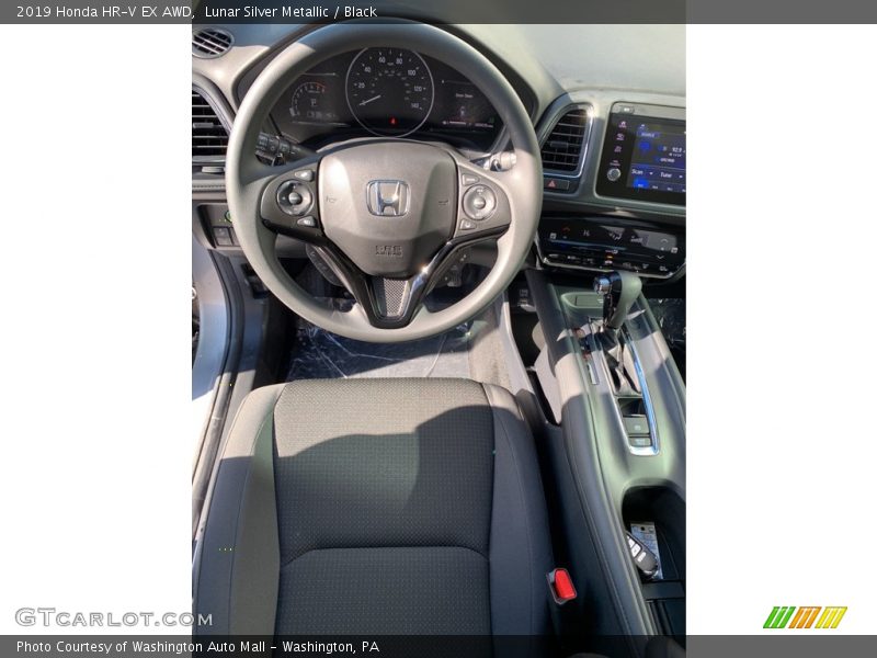 Lunar Silver Metallic / Black 2019 Honda HR-V EX AWD