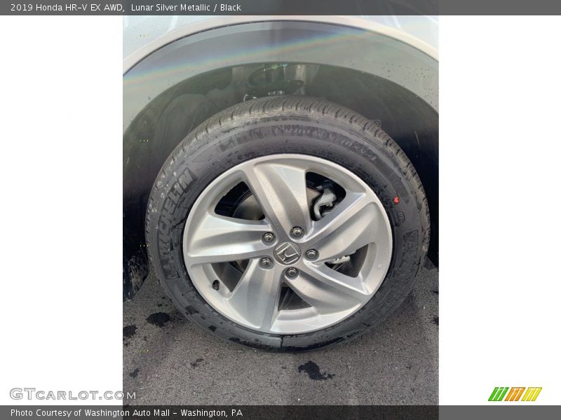 Lunar Silver Metallic / Black 2019 Honda HR-V EX AWD