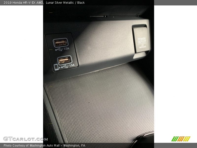 Lunar Silver Metallic / Black 2019 Honda HR-V EX AWD