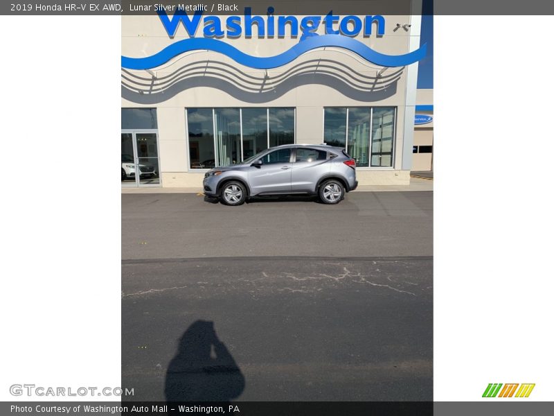 Lunar Silver Metallic / Black 2019 Honda HR-V EX AWD