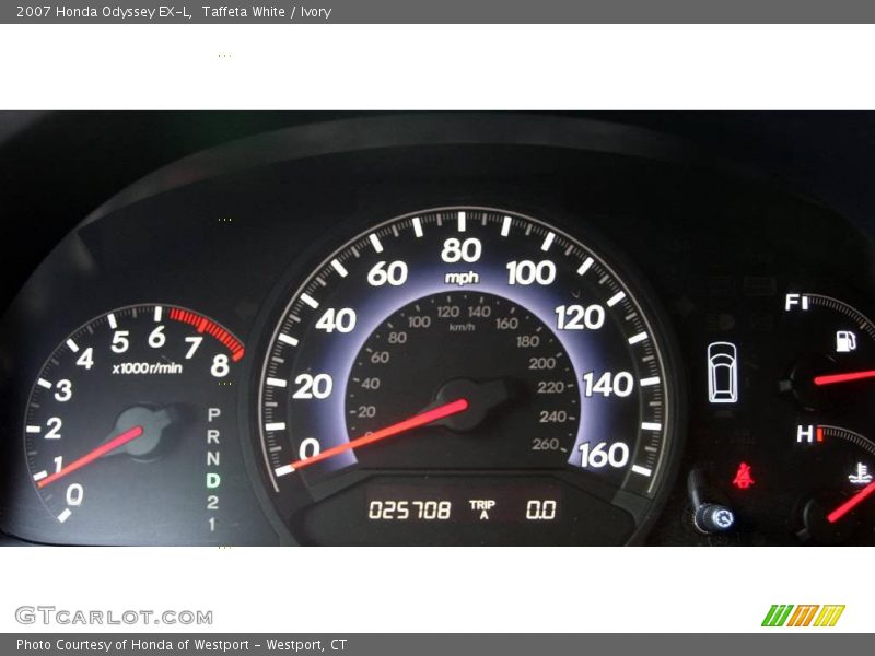 Taffeta White / Ivory 2007 Honda Odyssey EX-L