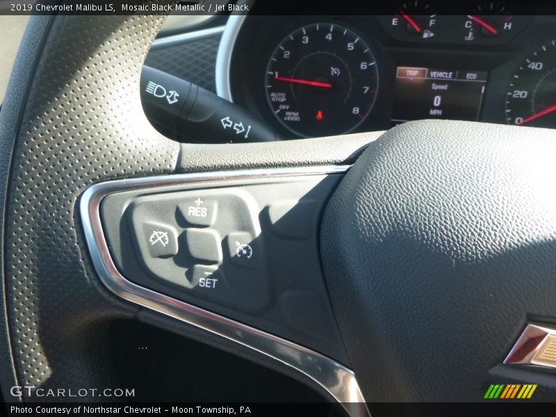 Mosaic Black Metallic / Jet Black 2019 Chevrolet Malibu LS