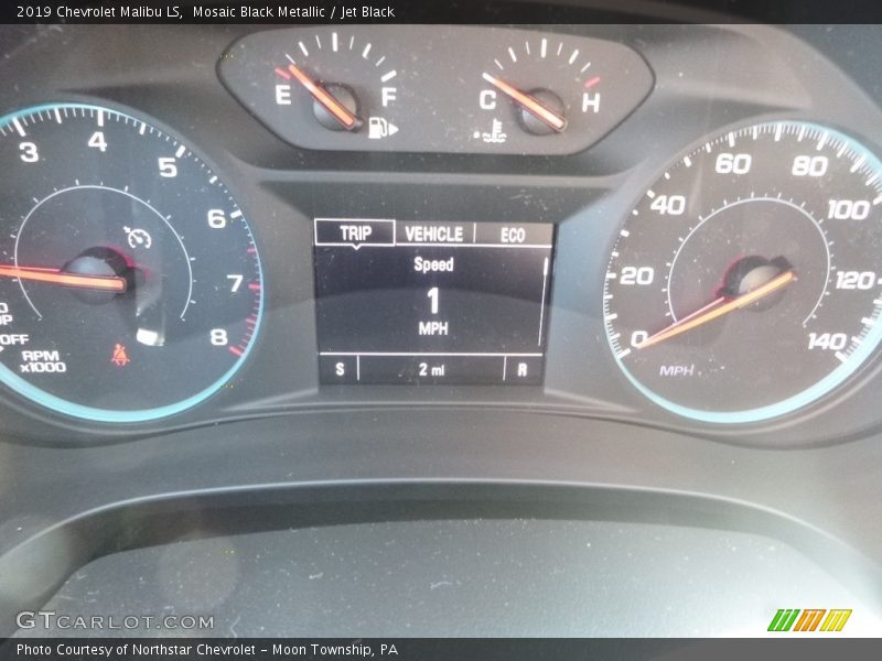 Mosaic Black Metallic / Jet Black 2019 Chevrolet Malibu LS