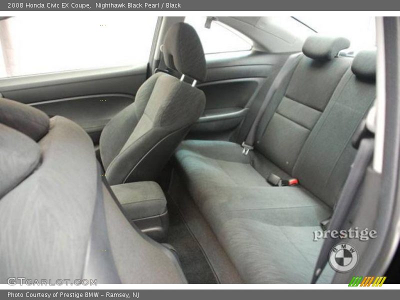 Nighthawk Black Pearl / Black 2008 Honda Civic EX Coupe