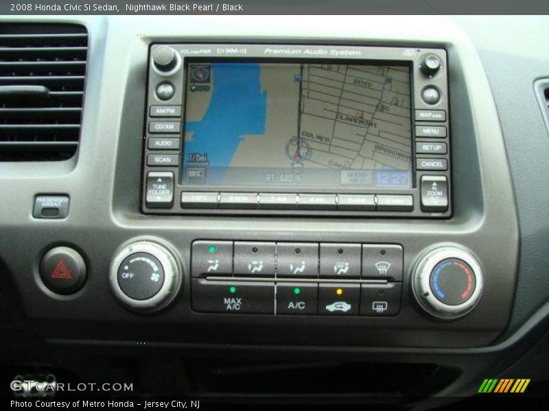 Nighthawk Black Pearl / Black 2008 Honda Civic Si Sedan