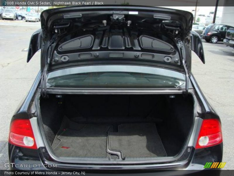Nighthawk Black Pearl / Black 2008 Honda Civic Si Sedan