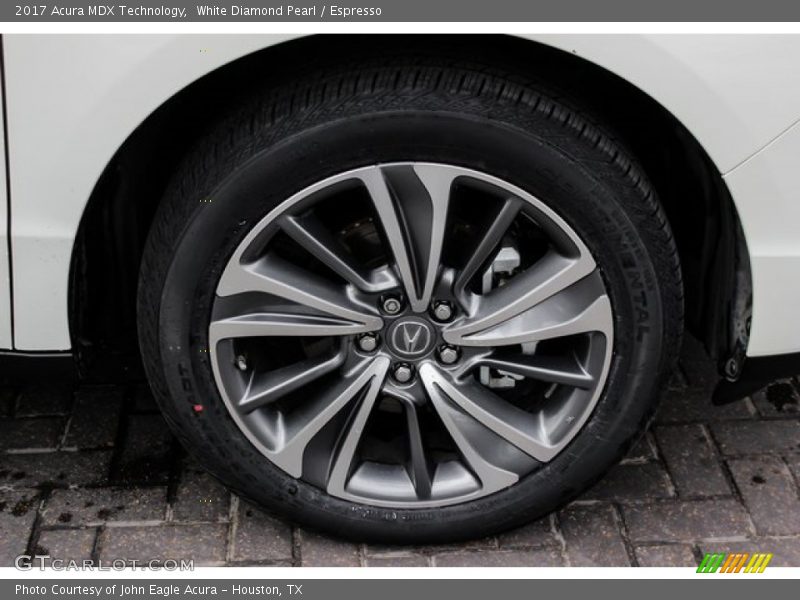 White Diamond Pearl / Espresso 2017 Acura MDX Technology