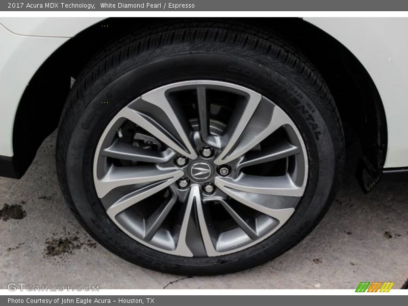 White Diamond Pearl / Espresso 2017 Acura MDX Technology