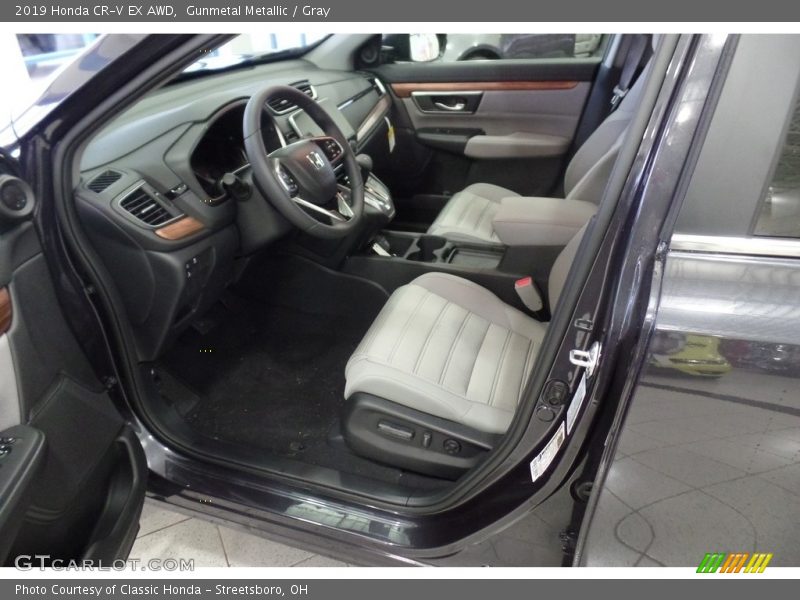 Gunmetal Metallic / Gray 2019 Honda CR-V EX AWD
