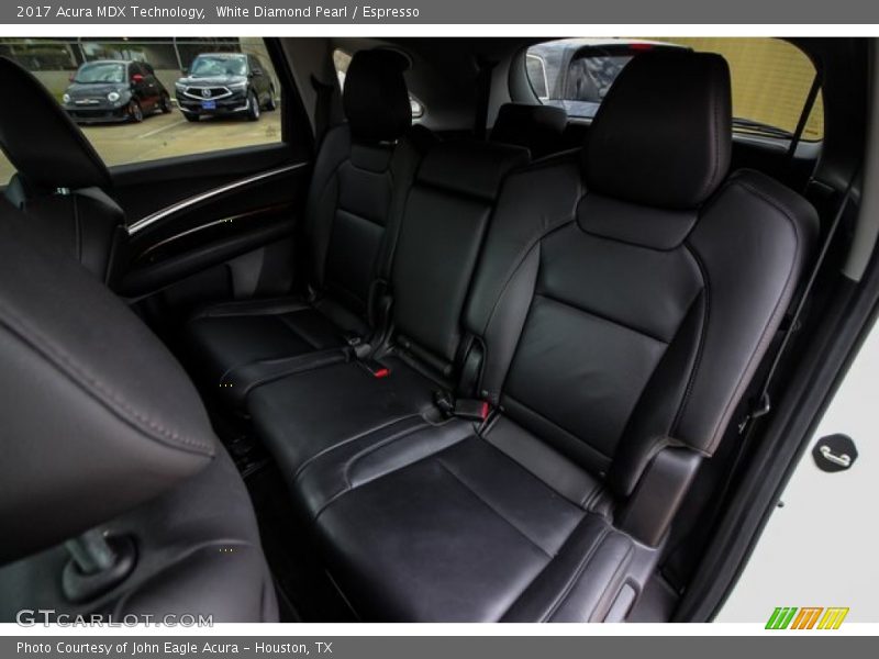 White Diamond Pearl / Espresso 2017 Acura MDX Technology