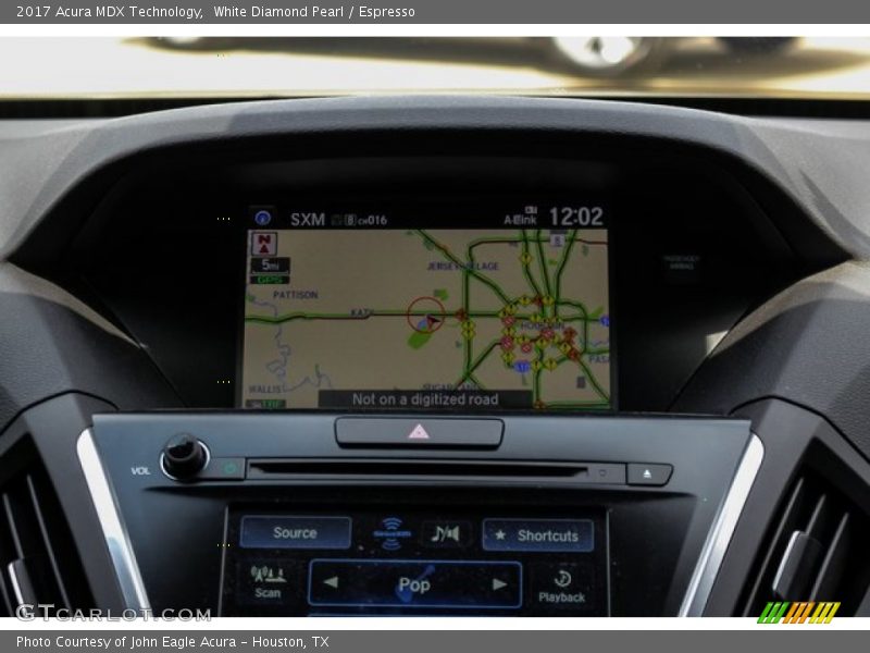 White Diamond Pearl / Espresso 2017 Acura MDX Technology