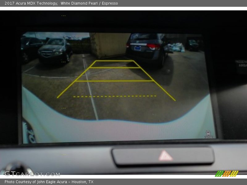 White Diamond Pearl / Espresso 2017 Acura MDX Technology