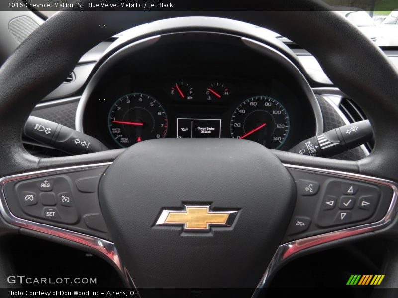 Blue Velvet Metallic / Jet Black 2016 Chevrolet Malibu LS