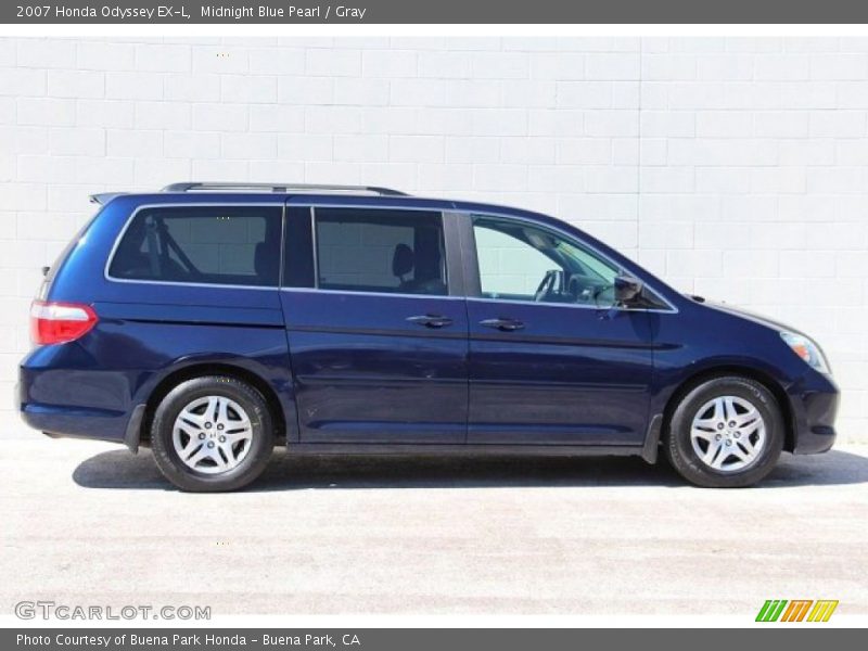 Midnight Blue Pearl / Gray 2007 Honda Odyssey EX-L