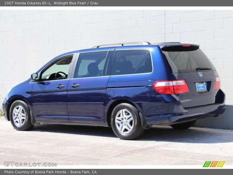 Midnight Blue Pearl / Gray 2007 Honda Odyssey EX-L