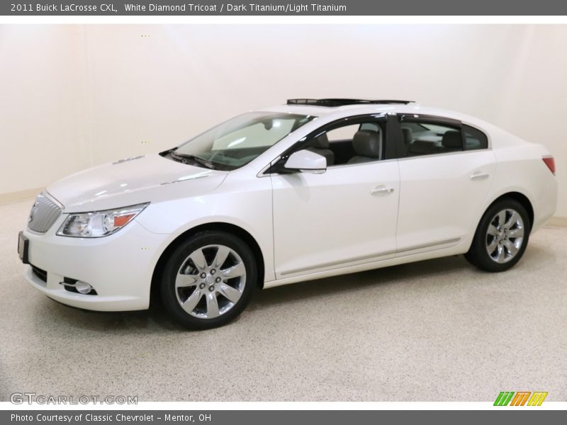 White Diamond Tricoat / Dark Titanium/Light Titanium 2011 Buick LaCrosse CXL