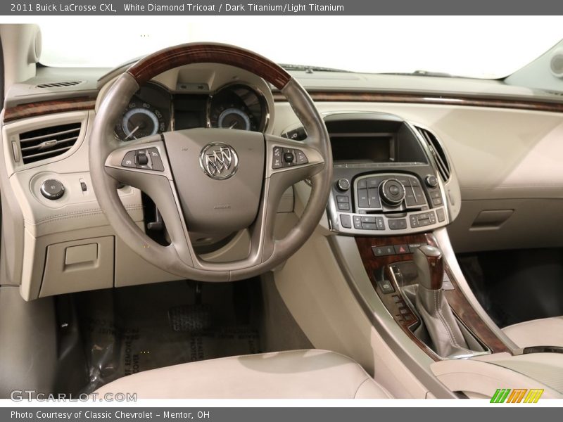 White Diamond Tricoat / Dark Titanium/Light Titanium 2011 Buick LaCrosse CXL
