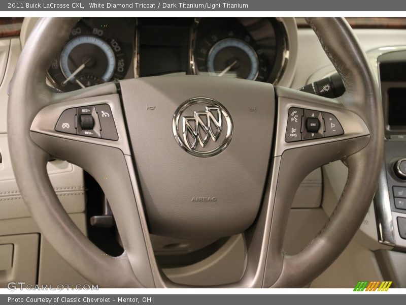 White Diamond Tricoat / Dark Titanium/Light Titanium 2011 Buick LaCrosse CXL