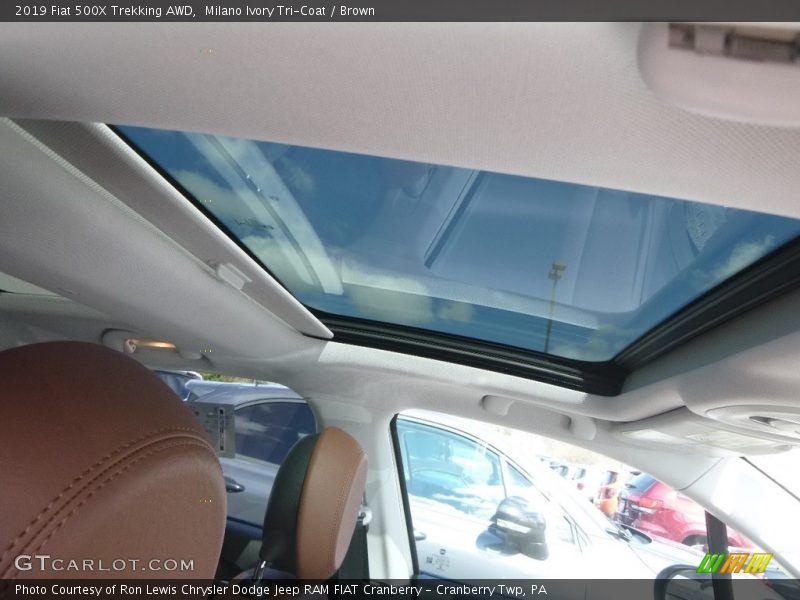 Milano Ivory Tri-Coat / Brown 2019 Fiat 500X Trekking AWD