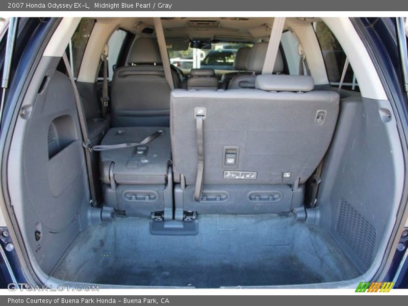 Midnight Blue Pearl / Gray 2007 Honda Odyssey EX-L