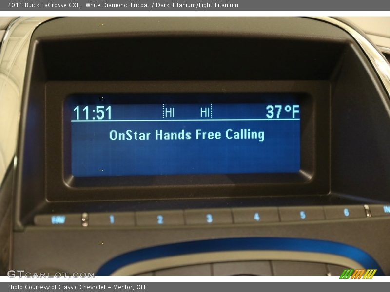 White Diamond Tricoat / Dark Titanium/Light Titanium 2011 Buick LaCrosse CXL