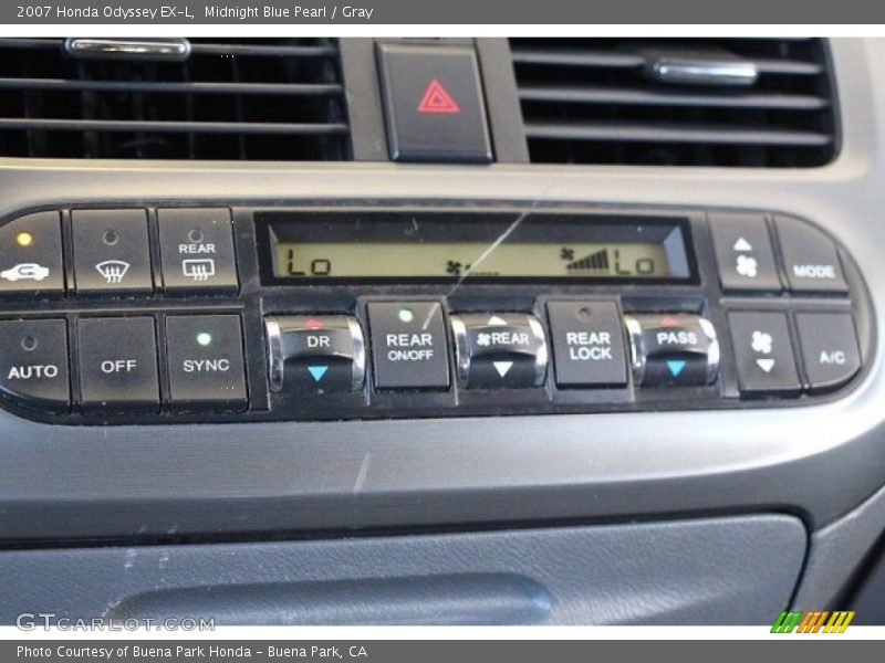 Midnight Blue Pearl / Gray 2007 Honda Odyssey EX-L