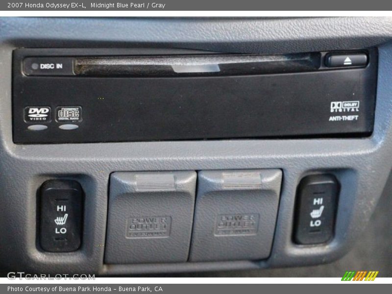 Midnight Blue Pearl / Gray 2007 Honda Odyssey EX-L