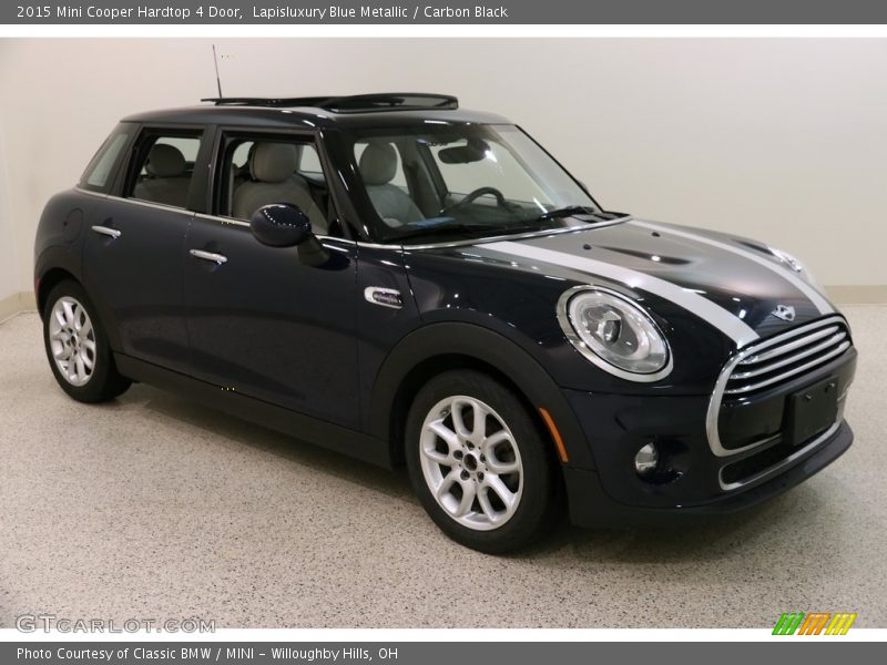 Lapisluxury Blue Metallic / Carbon Black 2015 Mini Cooper Hardtop 4 Door