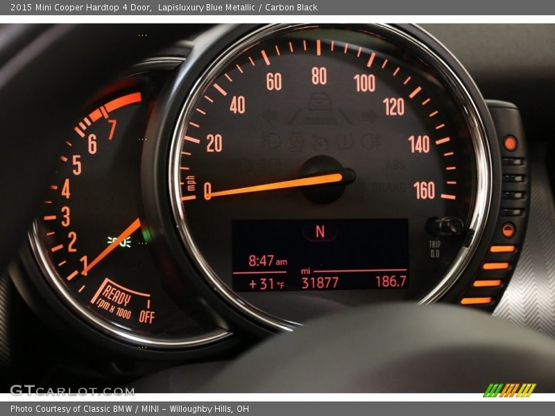 Lapisluxury Blue Metallic / Carbon Black 2015 Mini Cooper Hardtop 4 Door