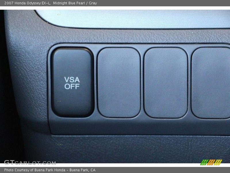 Midnight Blue Pearl / Gray 2007 Honda Odyssey EX-L
