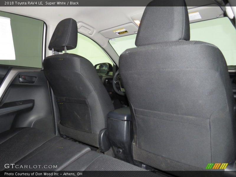 Super White / Black 2018 Toyota RAV4 LE