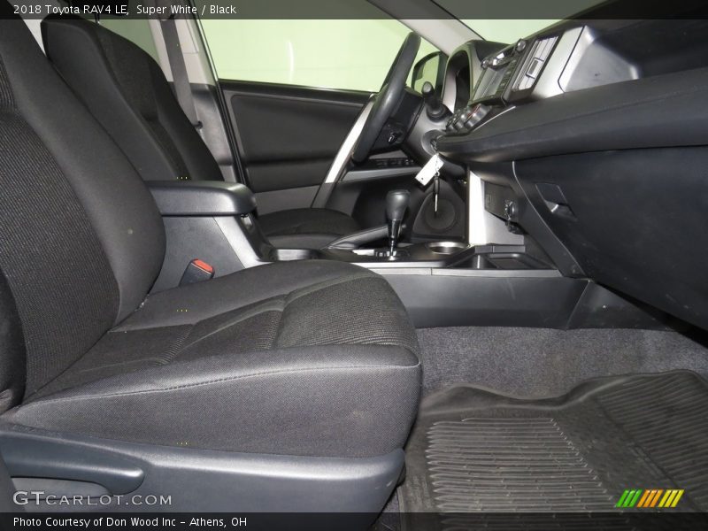 Super White / Black 2018 Toyota RAV4 LE