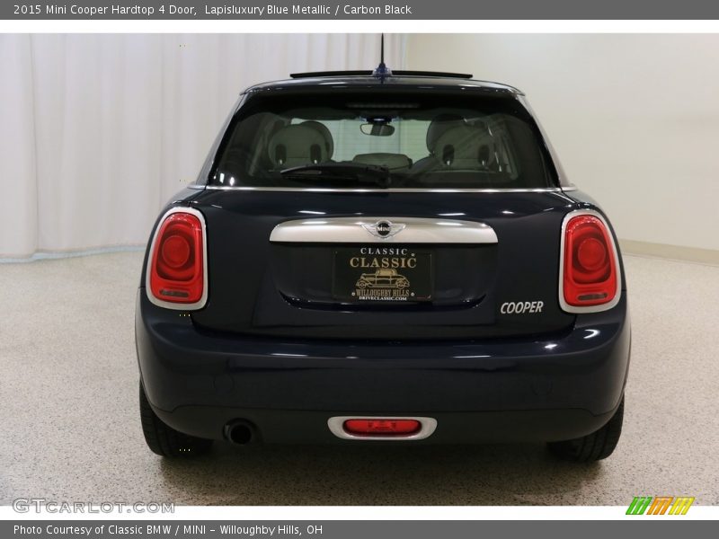 Lapisluxury Blue Metallic / Carbon Black 2015 Mini Cooper Hardtop 4 Door