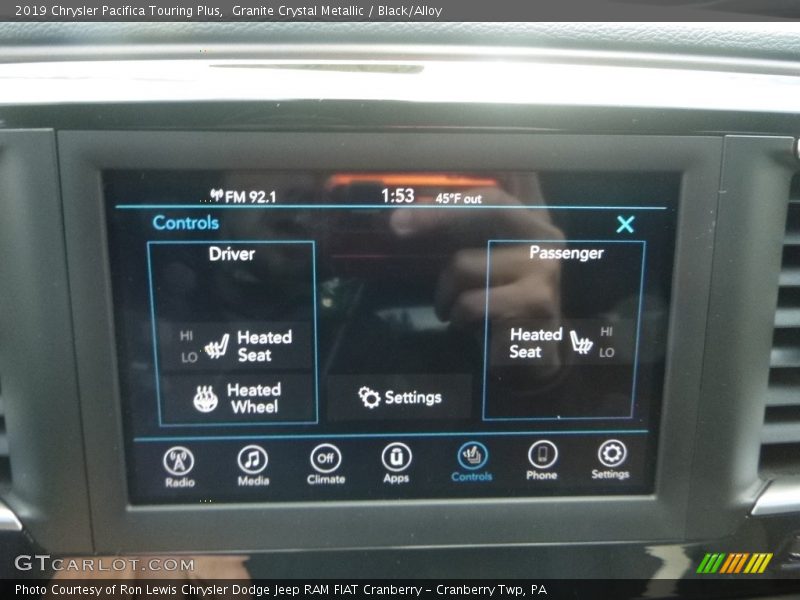 Granite Crystal Metallic / Black/Alloy 2019 Chrysler Pacifica Touring Plus