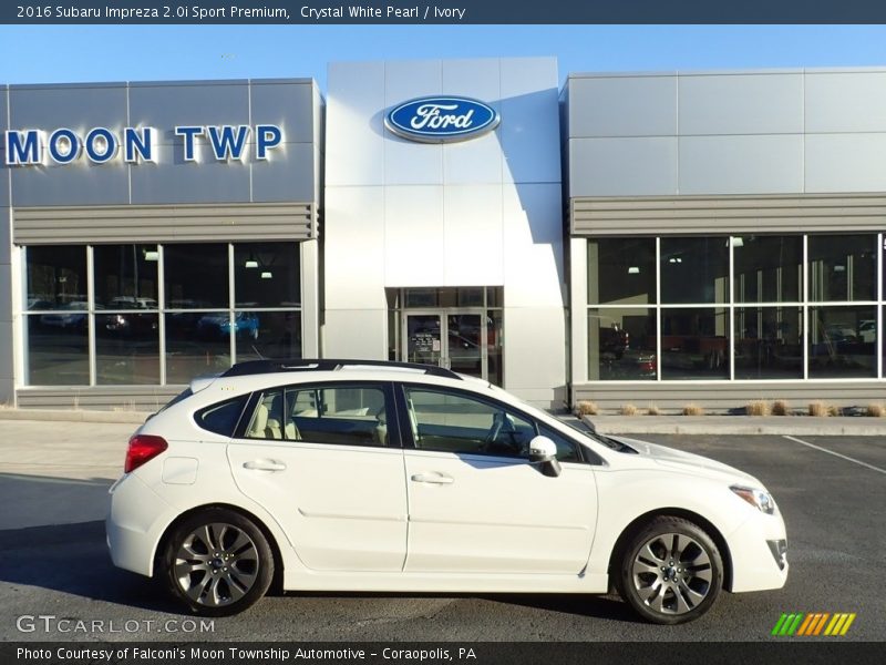 Crystal White Pearl / Ivory 2016 Subaru Impreza 2.0i Sport Premium