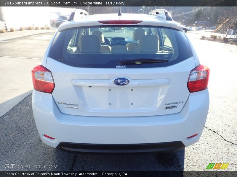 Crystal White Pearl / Ivory 2016 Subaru Impreza 2.0i Sport Premium