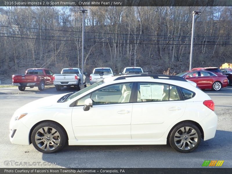 Crystal White Pearl / Ivory 2016 Subaru Impreza 2.0i Sport Premium