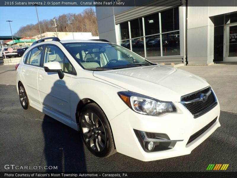 Crystal White Pearl / Ivory 2016 Subaru Impreza 2.0i Sport Premium