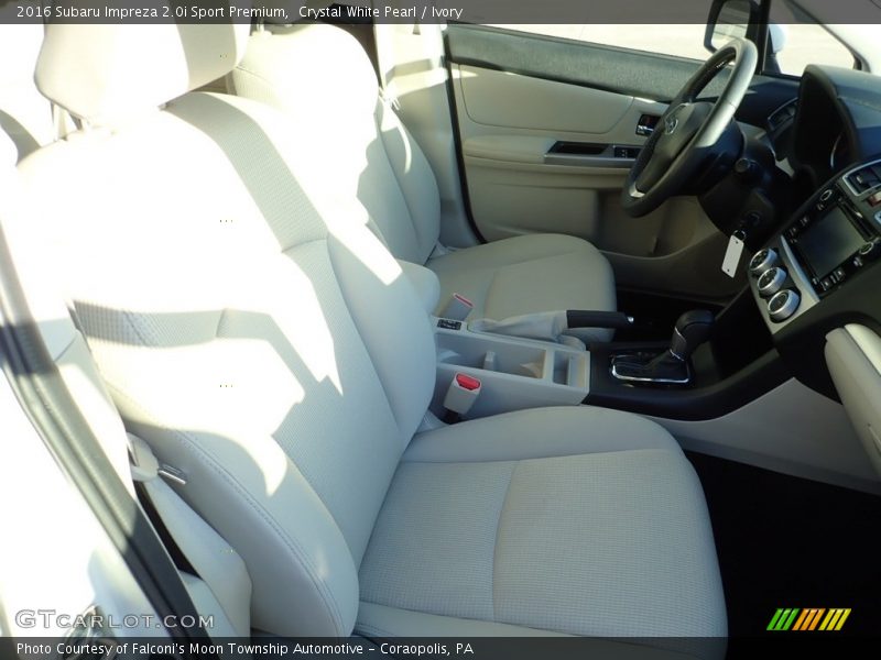 Crystal White Pearl / Ivory 2016 Subaru Impreza 2.0i Sport Premium