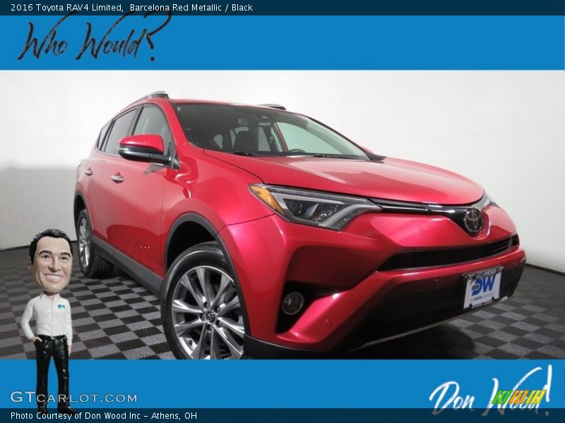 Barcelona Red Metallic / Black 2016 Toyota RAV4 Limited