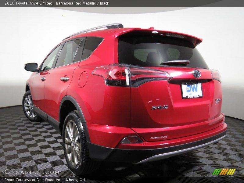 Barcelona Red Metallic / Black 2016 Toyota RAV4 Limited